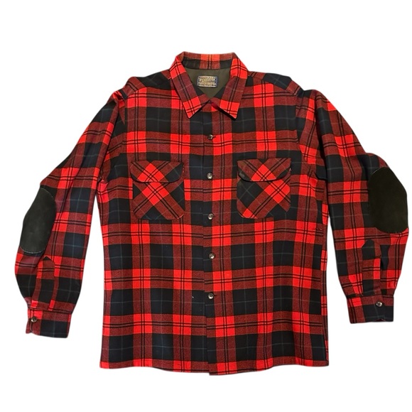 Vintage 1970’s Pendleton 100% Wool Plaid Men's Shirt - Picture 5 of 13